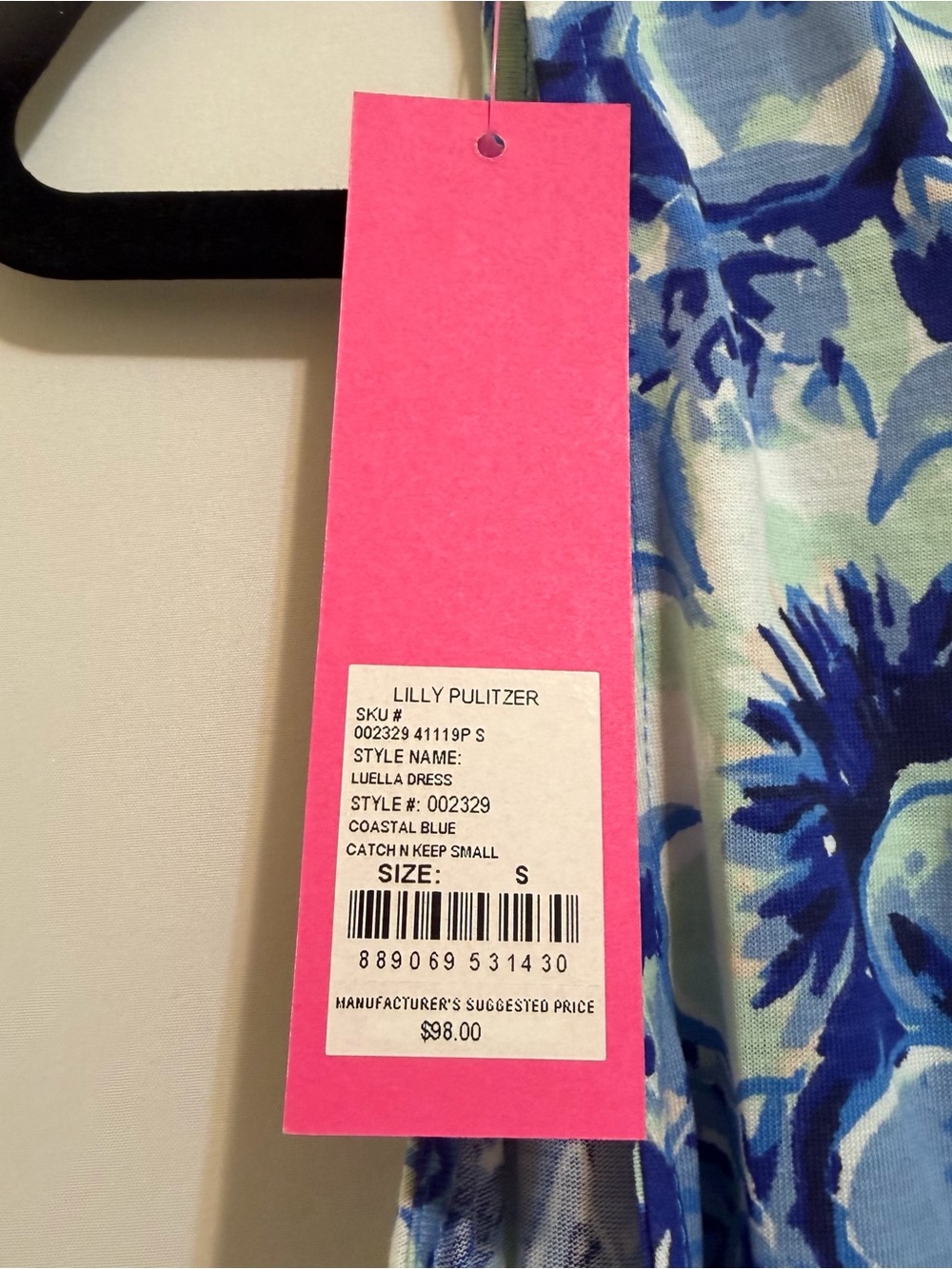 Lilly Pulitzer Blue Floral Sleeveless Midi Dress - Picture 3 of 11